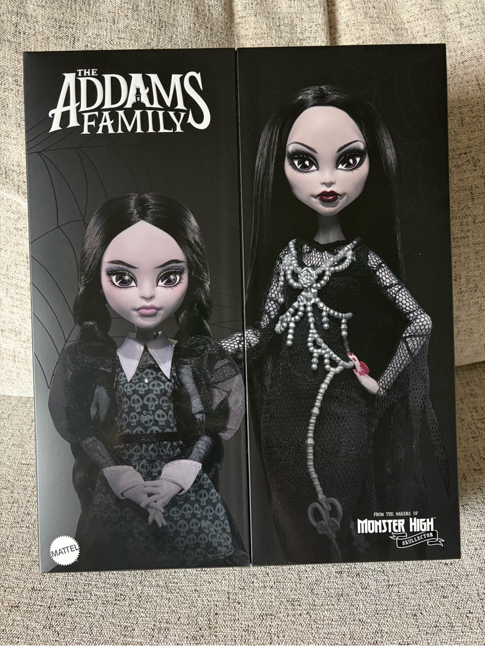 Addams Family Morticia and Wednesday Monster High Dolls